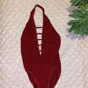 Urban Outfitters Maroon Out from under bodysuit